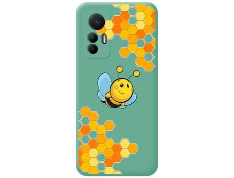 Funda Silicona Líquida Verde para Xiaomi 12 Lite 5G diseño Abeja Dibujos