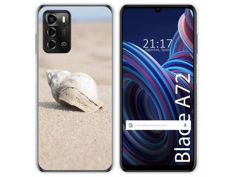 Funda Silicona para ZTE Blade A72 diseño Concha Dibujos