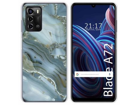 Funda Silicona para ZTE Blade A72 diseño Mármol 09 Dibujos