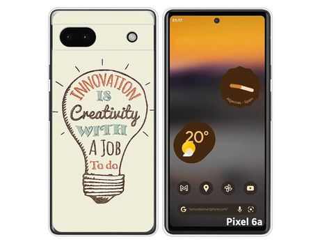 Funda Silicona para Google Pixel 6A diseño Creativity Dibujos