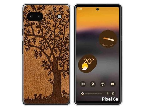 Funda Silicona para Google Pixel 6A diseño Cuero 03 Dibujos