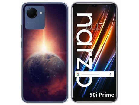 Funda Silicona para Realme Narzo 50i Prime diseño Tierra Dibujos