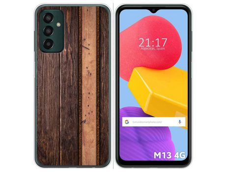 Funda Silicona para Samsung Galaxy M13 4G diseño Madera 05 Dibujos