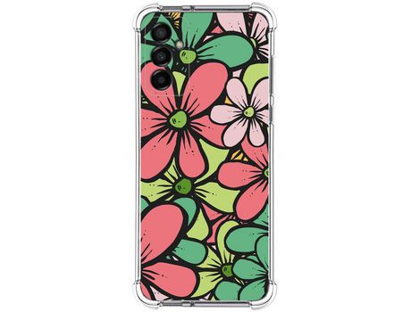 Funda Silicona Antigolpes para Samsung Galaxy M13 4G diseño Flores 02 Dibujos