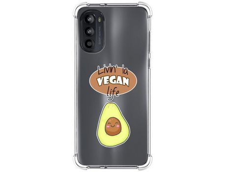 Funda Silicona Antigolpes para Motorola Moto G52 4G diseño Vegan Life Dibujos
