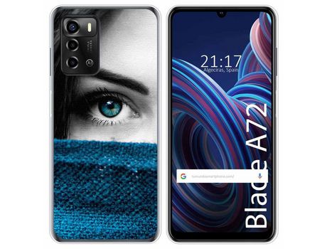 Funda Silicona para ZTE Blade A72 diseño Ojo Dibujos