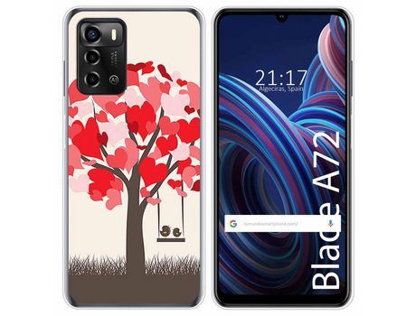 Funda Silicona para ZTE Blade A72 diseño Pajaritos Dibujos