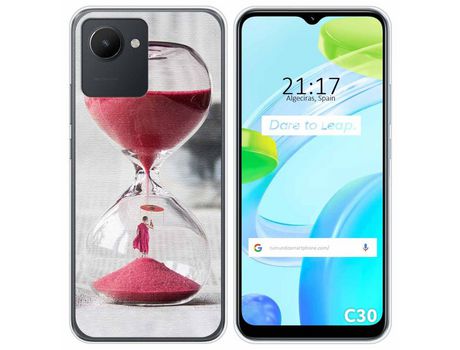 Funda Silicona para Realme C30 diseño Reloj Dibujos