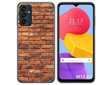 Funda Silicona para Samsung Galaxy M13 4G diseño Ladrillo 04 Dibujos