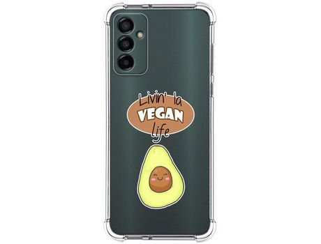 Funda Silicona Antigolpes para Samsung Galaxy M13 4G diseño Vegan Life Dibujos