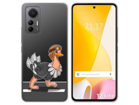 Funda Silicona Transparente para Xiaomi 12 Lite 5G diseño Avestruz Dibujos