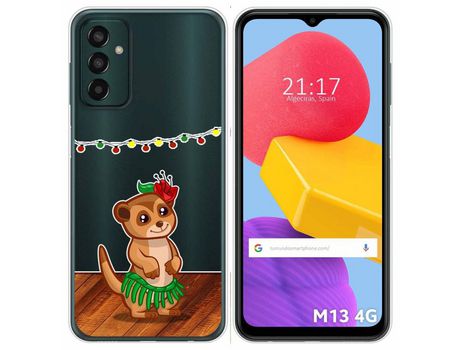 Funda Silicona Transparente para Samsung Galaxy M13 4G diseño Suricata Dibujos