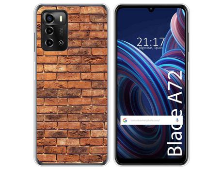 Funda Silicona para ZTE Blade A72 diseño Ladrillo 04 Dibujos