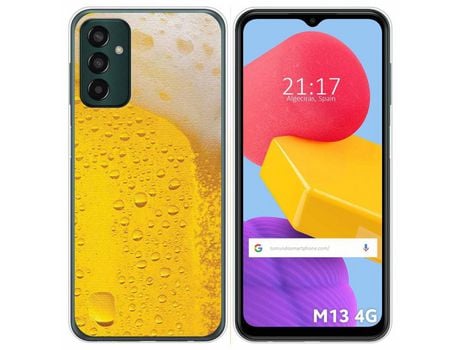 Funda Silicona para Samsung Galaxy M13 4G diseño Cerveza Dibujos
