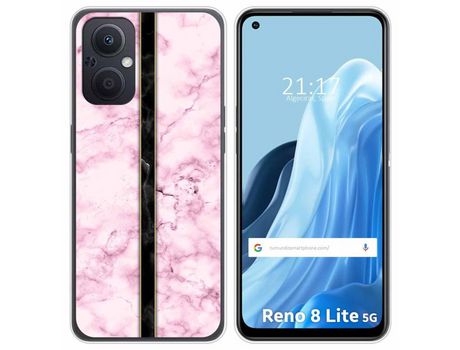 Funda Silicona para Oppo Reno 8 Lite 5G diseño Mármol 04 Dibujos