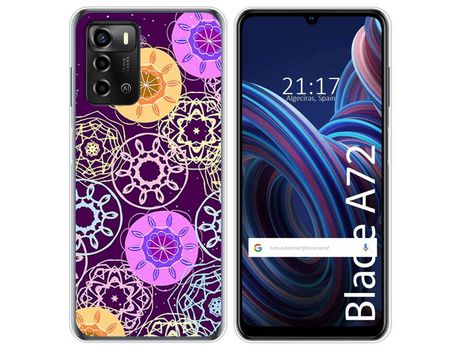 Funda Silicona para ZTE Blade A72 diseño Radial Dibujos