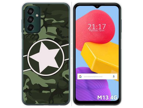 Funda Silicona para Samsung Galaxy M13 4G diseño Camuflaje 01 Dibujos