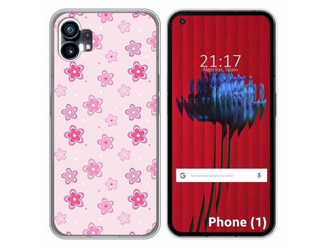 Funda Silicona para Nothing Phone 1 diseño Flores Dibujos