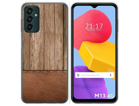 Funda Silicona para Samsung Galaxy M13 4G diseño Madera 09 Dibujos