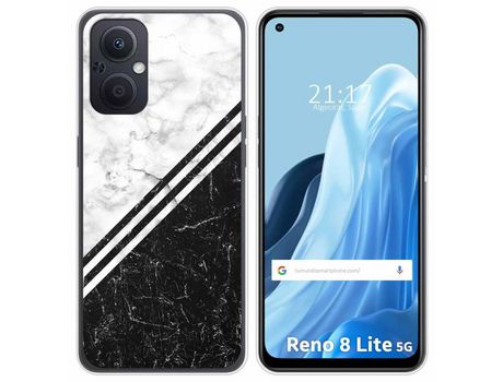 Funda Silicona para Oppo Reno 8 Lite 5G diseño Mármol 01 Dibujos