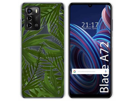 Funda Silicona Transparente para ZTE Blade A72 diseño Jungla Dibujos