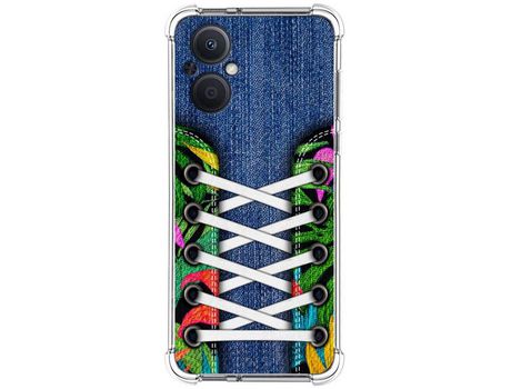 Funda Silicona Antigolpes para Oppo Reno 8 Lite 5G diseño Zapatillas 13 Dibujos