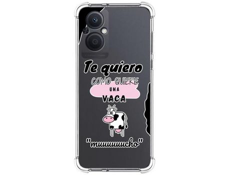 Funda Silicona Antigolpes para Oppo Reno 8 Lite 5G diseño Vaca Dibujos