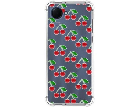 Funda Silicona Antigolpes para Realme Narzo 50i Prime diseño Cerezas Dibujos