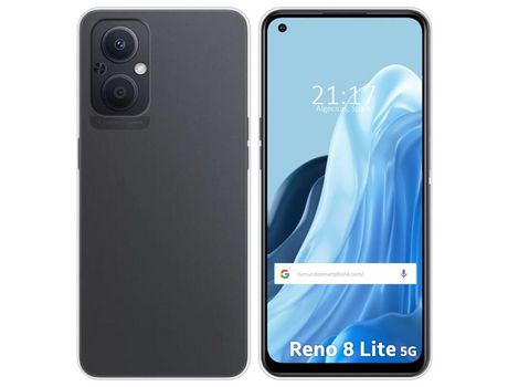 Funda Silicona Gel TPU Transparente para Oppo Reno 8 Lite 5G