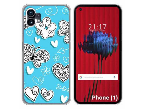 Funda Silicona para Nothing Phone 1 diseño Mariposas Dibujos