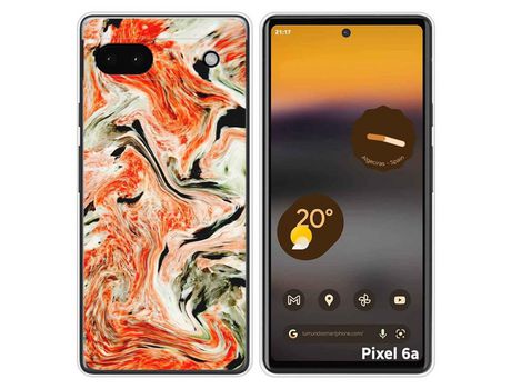 Funda Silicona para Google Pixel 6A diseño Mármol 12 Dibujos