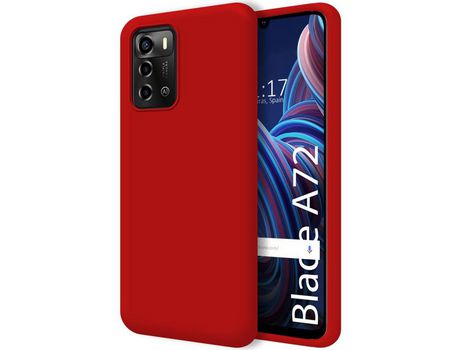 Funda Silicona Líquida Ultra Suave para ZTE Blade A72 color Roja