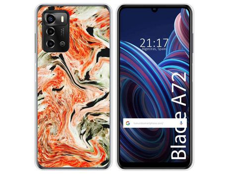 Funda Silicona para ZTE Blade A72 diseño Mármol 12 Dibujos