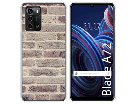 Funda Silicona para ZTE Blade A72 diseño Ladrillo 01 Dibujos