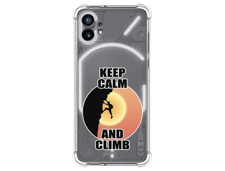 Funda Silicona Antigolpes para Nothing Phone 1 diseño Hombre Escalada Dibujos