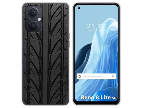 Funda Silicona para Oppo Reno 8 Lite 5G diseño Neumatico Dibujos
