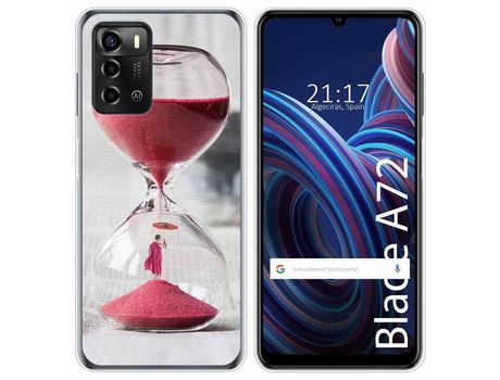 Funda Silicona para ZTE Blade A72 diseño Reloj Dibujos