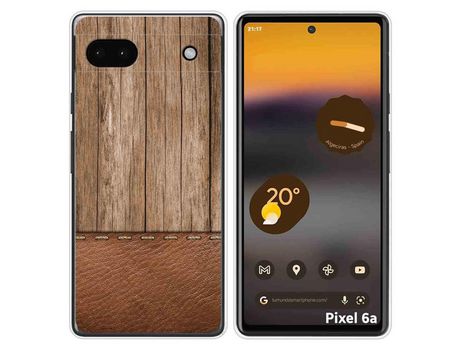 Funda Silicona para Google Pixel 6A diseño Madera 09 Dibujos