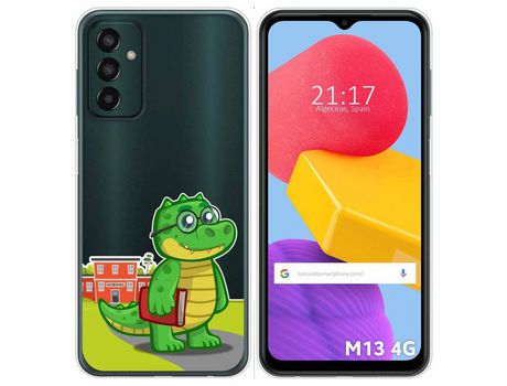 Funda Silicona Transparente para Samsung Galaxy M13 4G diseño Coco Dibujos