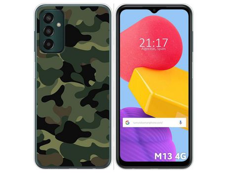 Funda Silicona para Samsung Galaxy M13 4G diseño Camuflaje Dibujos