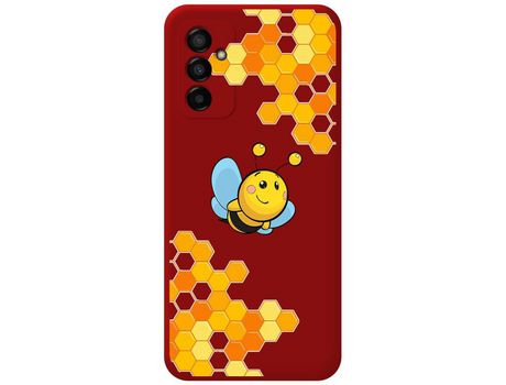Funda Silicona Líquida Roja para Samsung Galaxy M13 4G diseño Abeja Dibujos