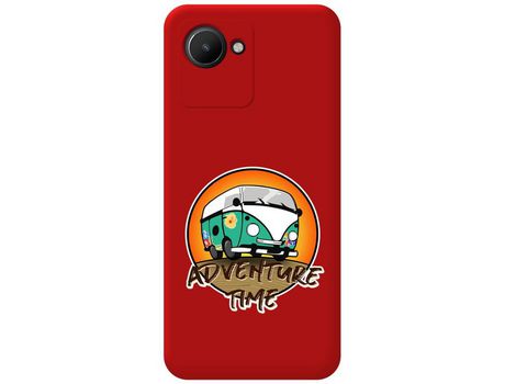 Funda Silicona Líquida Roja para Realme Narzo 50i Prime diseño Adventure Time Dibujos