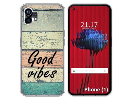 Funda Silicona para Nothing Phone 1 diseño Madera 01 Dibujos