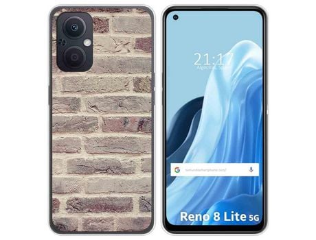 Funda Silicona para Oppo Reno 8 Lite 5G diseño Ladrillo 01 Dibujos
