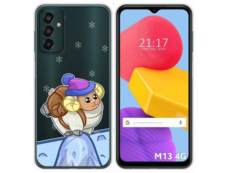 Funda Silicona Transparente para Samsung Galaxy M13 4G diseño Cabra Dibujos