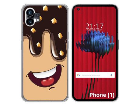 Funda Silicona para Nothing Phone 1 diseño Helado Chocolate Dibujos