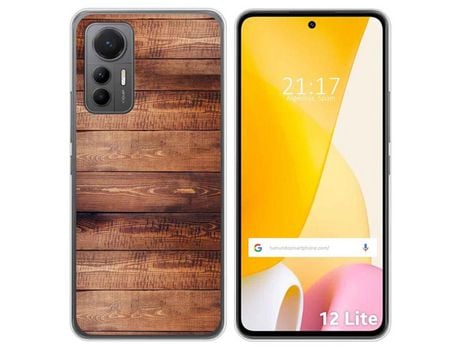 Funda Silicona para Xiaomi 12 Lite 5G diseño Madera 02 Dibujos