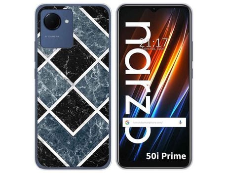 Funda Silicona para Realme Narzo 50i Prime diseño Mármol 06 Dibujos