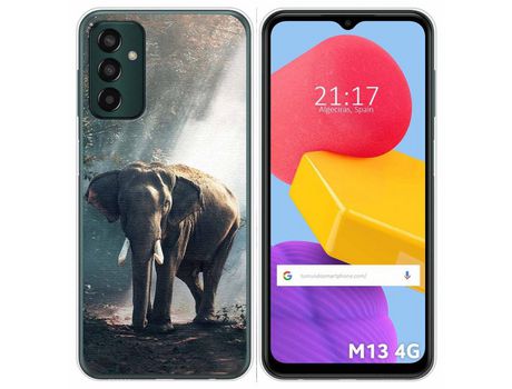 Funda Silicona para Samsung Galaxy M13 4G diseño Elefante Dibujos
