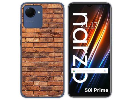 Funda Silicona para Realme Narzo 50i Prime diseño Ladrillo 04 Dibujos